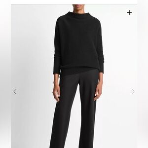 Vince Cashmere Funnel Neck Sweater Black S